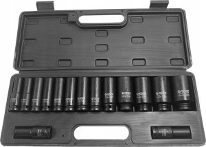 Forsage Zestaw nasadek udarowych głębokich 1/2" 15el. (12-kątnych) (10-36mm) 2