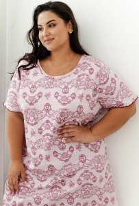 KOSZULA TARO 3374 TARA SS25 XXL-4XL (kolor różowy, rozmiar 3XL) 1