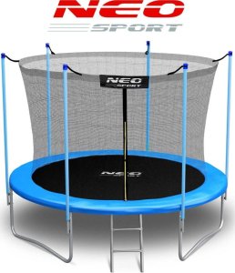 Trampolina ogrodowa Neo-Sport Trampolina ogrodowa 10ft/312cm z siatką wewnętrzną i drabinką 5