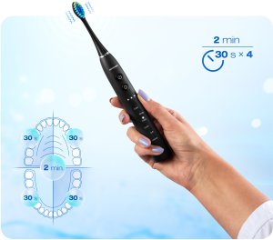 Szczoteczka Berdsen Szczoteczka soniczna do zębów Galaxy czarna 10