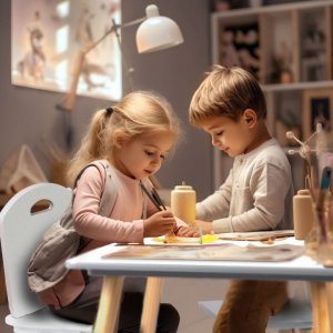 Ricokids Stolik z dwoma krzesełkami dla dzieci RC-848 8