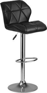 Sofotel Hoker barowy z oparciem Castel czarny - 2szt. (260100-2) 2