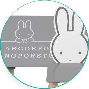 Ricokids Stolik z dwoma krzesełkami dla dzieci RC-847 Króliczek 3