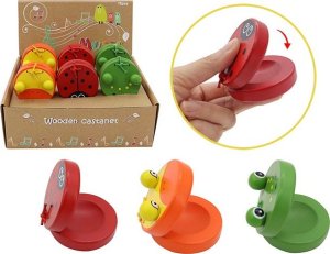 ProNice DREWNIANE KASTANIETY ZWIERZĄTKO MAŁY INSTRUMENT 3