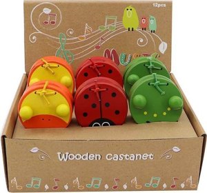 ProNice DREWNIANE KASTANIETY ZWIERZĄTKO MAŁY INSTRUMENT 4