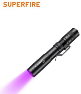 Zibintuvelis X18-U, ultravioletines sviesos UV 395nm, 2W, IP44, 1x AAA 1