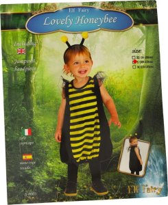 Kostium strój karnawałowy przebranie pszczółka pszczoła opaska 2 el rozmiar S EDUKAMP 8