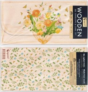 Cozywood Koperta upominkowa drewniana Bukiet 1