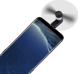Wentylator USB 4kom.pl AK35K WIATRAK TELEFONU USB-C BLACK 2