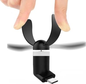 Wentylator USB 4kom.pl AK35K WIATRAK TELEFONU USB-C BLACK 3