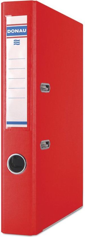 Segregator Donau Premium dźwigniowy A4 50mm czerwony (3955001PL-04) 1