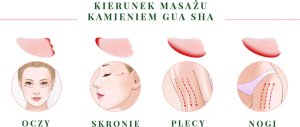 Yeye Kamień Gua Sha do masażu i relaksu - stopa różowy kwarc 6