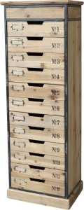 Komoda aptekarska drewno jodłowe 135,5 cm 1