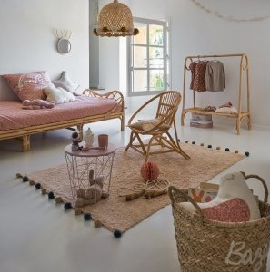 Łóżko dziecięce rattanowe Rotin 3