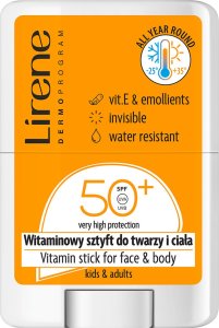 Lirene Witaminowy Sztyft do twarzy i ciała SPF 50+, 15 g 1