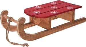 Sanki drewniane dekoracyje 50 cm 1