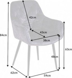 Krzesło-fotel tapicerowane TALITHA  II 11