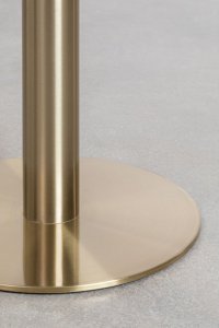 Stół barowy kawiarniany kwadrat marmur złoty szampan Deco 3