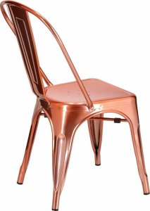 Krzesło Metalove szczotkowane miedziane/rose gold 5
