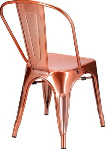 Krzesło Metalove szczotkowane miedziane/rose gold 6