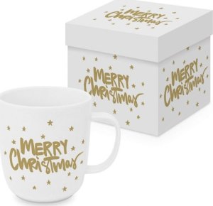 Kubek porcelanowy ze złotem Merry Christmas 1
