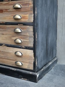 Witryna postarzana z drewna jodłowego Vintage 191 cm 4