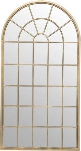 Lustro okno metalowe złote 140 cm 1