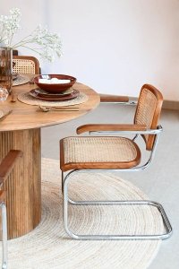 Krzesło metalowe z plecionką wiedeńską Razi 2