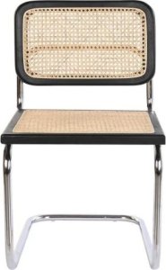 Krzesło metalowe czarne z plecionką wiedeńską Razi 4