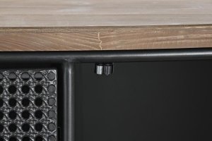 Komoda metalowa z plecionką wiedeńską Archer 4