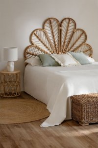 Wezgłowie zagłówek do łóżka rattan PAW II 160 cm 1