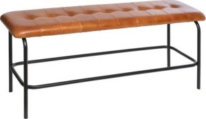 Ławka skórzana retro Isak 102 cm 1