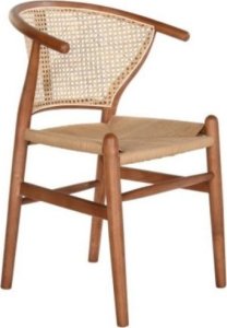 Krzesło KAREKLA 80x48x56 cm z rattanem 1