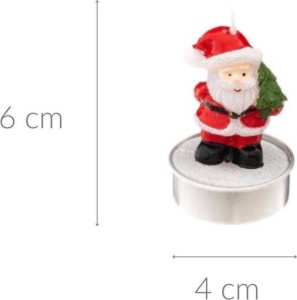 Komplet świeczek 6 szt. MIKOŁAJE 2