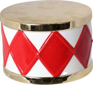 Dekoracja - bębenek ceramiczny  15,5 cm 1