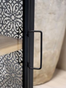 Szafka nocna ażurowa czarna Venice 4