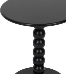 Stolik kawowy, pomocniczy MDF czarny 38 cm 2