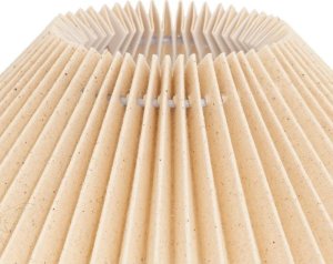 Lampa stołowa Beliani Lampa stołowa porcelanowa beżowa 38 cm 3