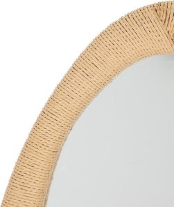 Lustro ścienne owalne plecione 114x58 cm 3