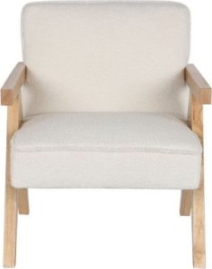 Fotel drewniany z podłokietnikami 76x62x70 cm KAMINO 2