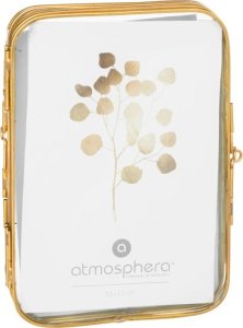 Ramka na 3 zdjęcia składana złota postarzana 2