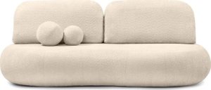 Sofa z funkcją spania beżowa boucl Amalfi 1