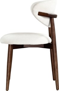 ModernHome Krzesło do jadalni ecru/orzech Senya 4