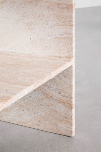 Szafka nocna cementowa o wyglądzie trawertynu Galia 4