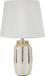 Lampa stołowa ceramiczna, biało-złota 40,5x25 cm TIVOLA - II 1
