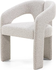 Krzesło tapicerowane HEMBER szarobeżowe 77x62x56 cm 2