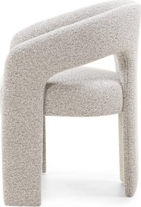 Krzesło tapicerowane HEMBER szarobeżowe 77x62x56 cm 3