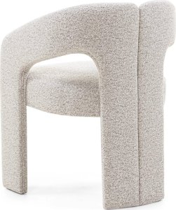 Krzesło tapicerowane HEMBER szarobeżowe 77x62x56 cm 4