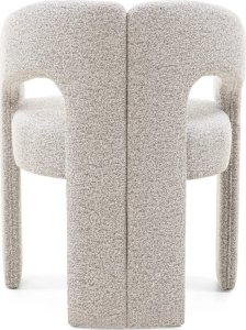 Krzesło tapicerowane HEMBER szarobeżowe 77x62x56 cm 5