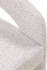 Krzesło tapicerowane HEMBER szarobeżowe 77x62x56 cm 7